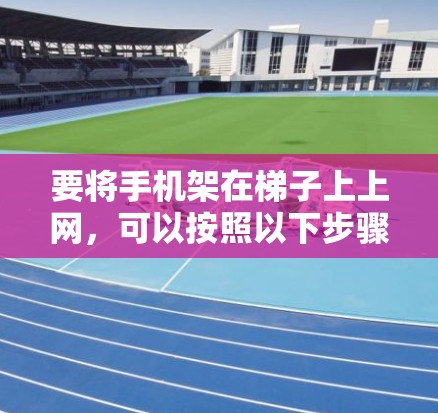 要将手机架在梯子上上网，可以按照以下步骤操作