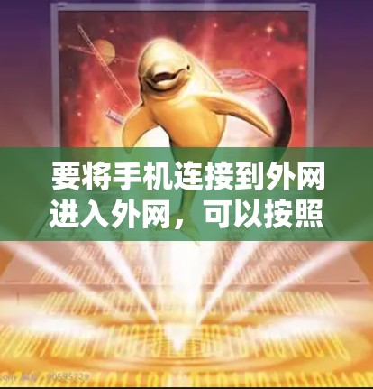 要将手机连接到外网进入外网，可以按照以下步骤操作