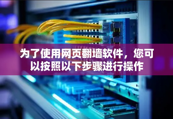 为了使用网页翻墙软件，您可以按照以下步骤进行操作
