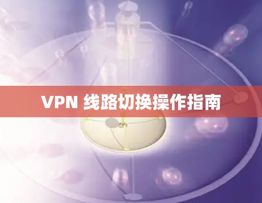 VPN 线路切换操作指南