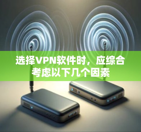 选择VPN软件时，应综合考虑以下几个因素