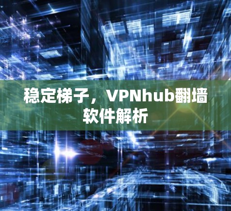 稳定梯子，VPNhub翻墙软件解析