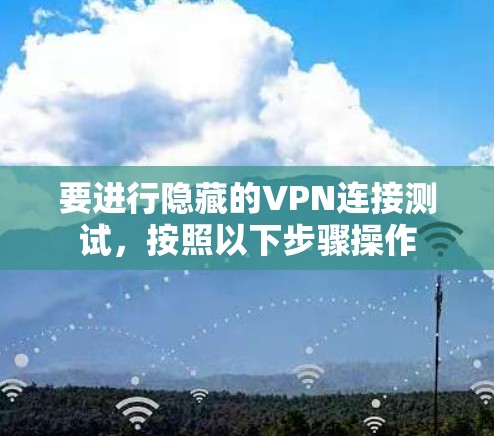 要进行隐藏的VPN连接测试，按照以下步骤操作